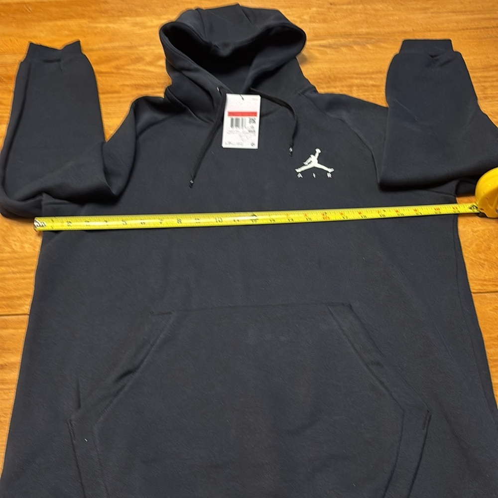 Jordan Black Pullover Hoodie with White Jumpman Logo - Picture 5 of 8